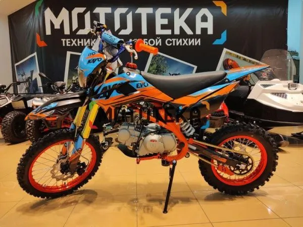 Питбайк KAYO (Кайо) EVOLUTION K125EM 17/14 KRZ (механ. сцепл., эл. стартер 2024 г.) | Мототека